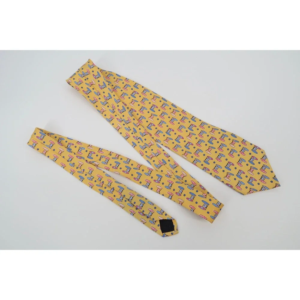 Brooks Brothers Mens Silk Necktie Tie Yellow Surfboards‎ Beach Surf USA Made New